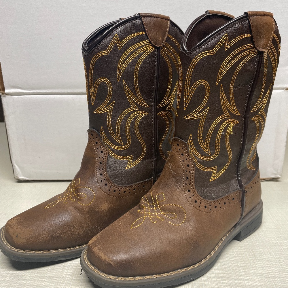 Kids Rodeo Roper Cowboy Boots